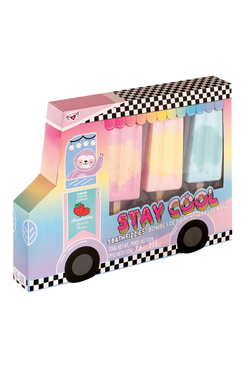 Stay Cool 3-Pack Ice Pop Bath Fizzies, Alternate, color, MULTI