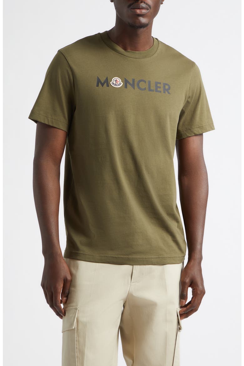 Logo Patch Graphic T-Shirt, Main, color, OLIVE NIGHT