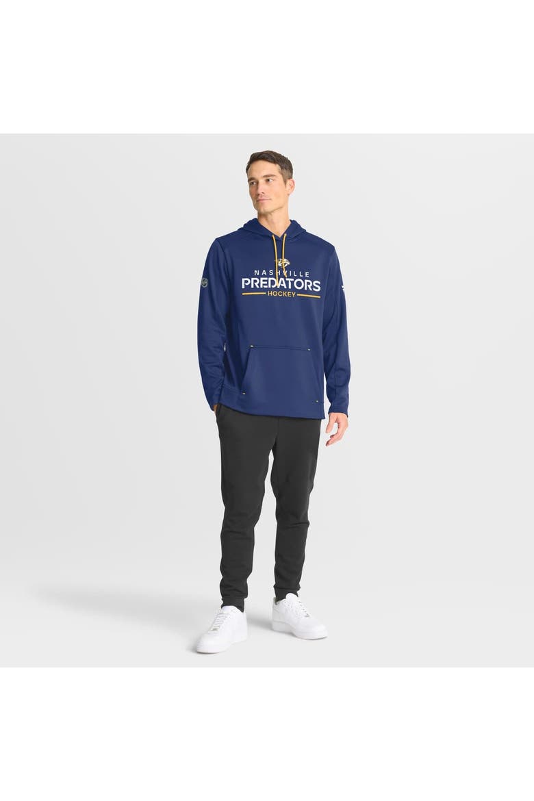 Men's Fanatics Navy Nashville Predators Authentic Pro Rink Hoodie, Alternate, color, Navy