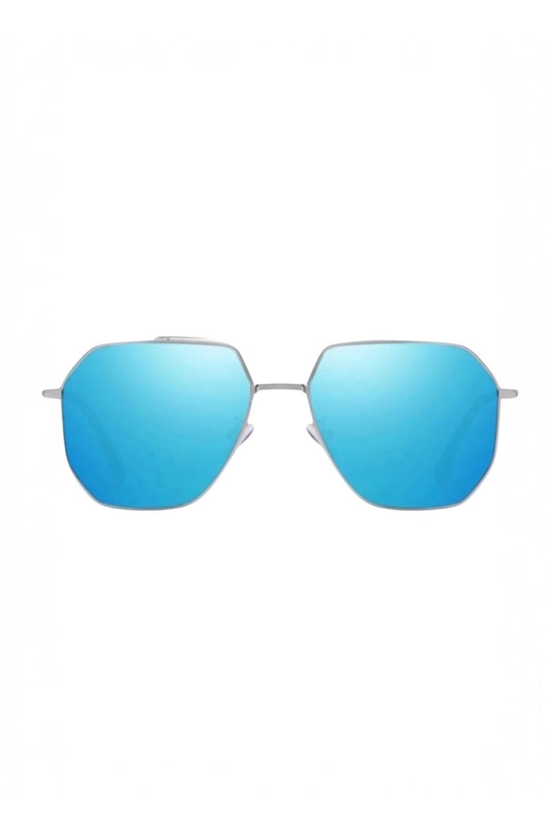 Zanzibar 59mm Aviator Sunglasses, Main, color, Blue