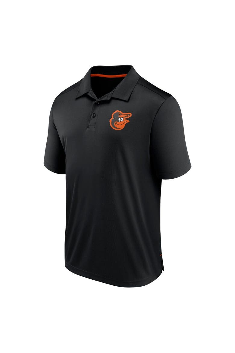Men's Fanatics Branded  Black Baltimore Orioles Fitted Polo, Alternate, color, Black
