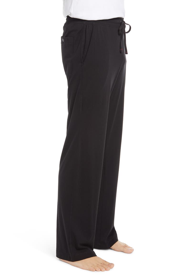 Peruvian Pima Cotton Lounge Pants, Alternate, color, BLACK