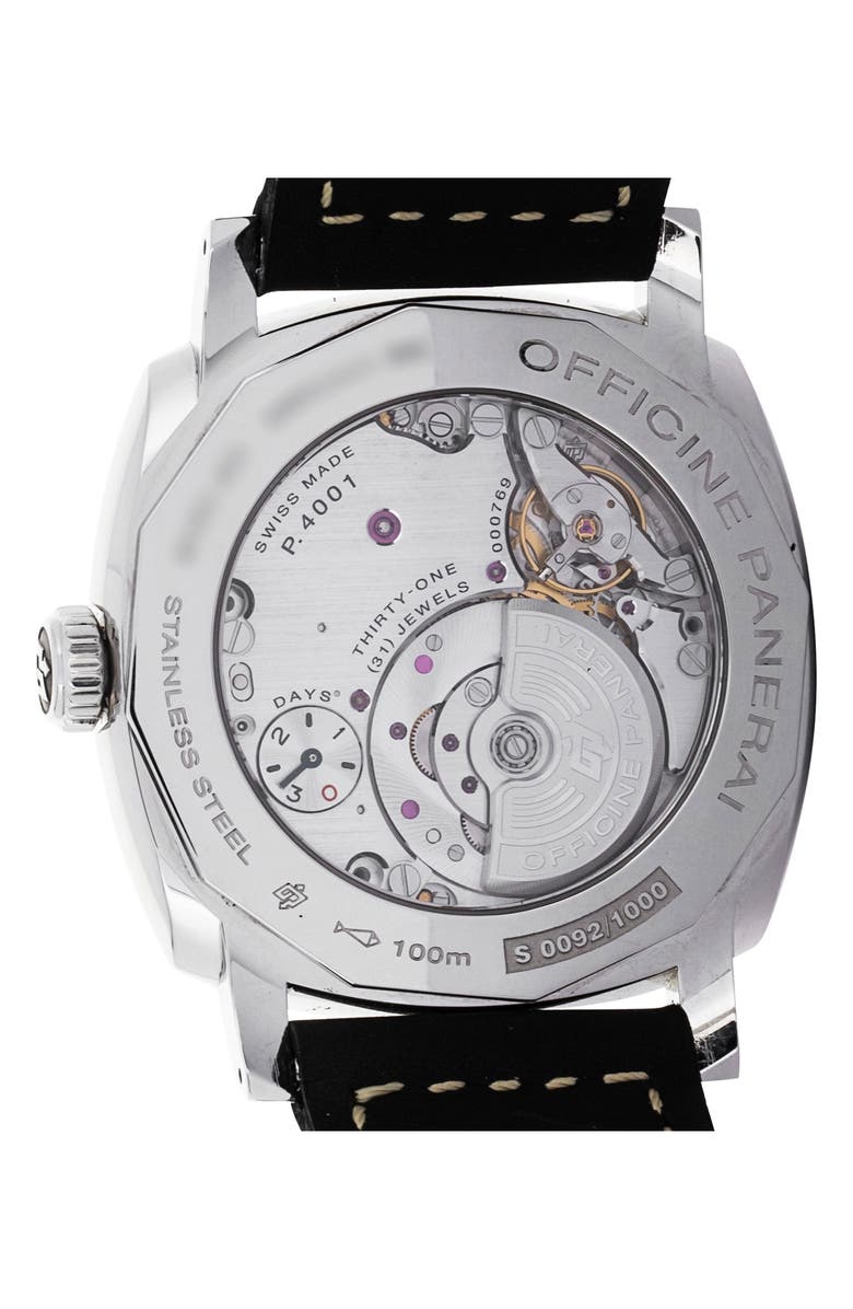 Watchfinder & Co. Panerai Preowned 2019 Radiomir 1940 GMT PAM00627 Automatic Leather Strap Watch, 45mm, Alternate, color, Black