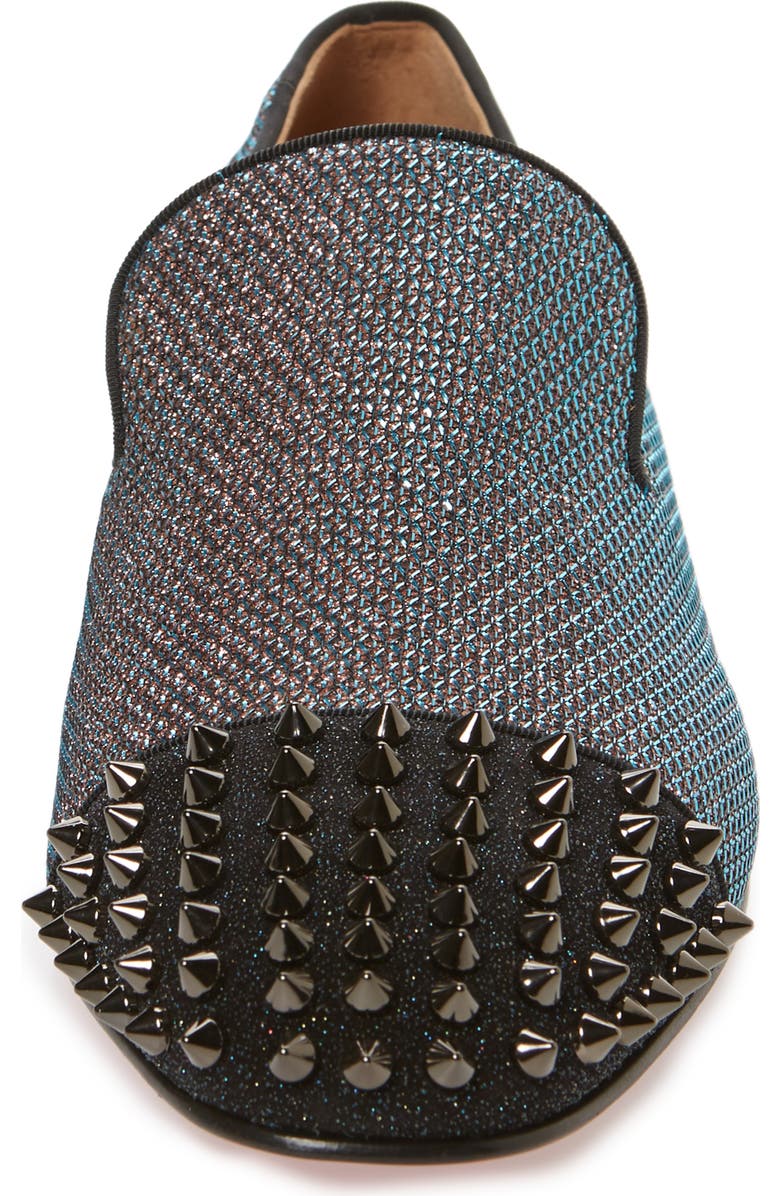 Christian Louboutin Spooky Spiked Venetian Loafer, Alternate, color,