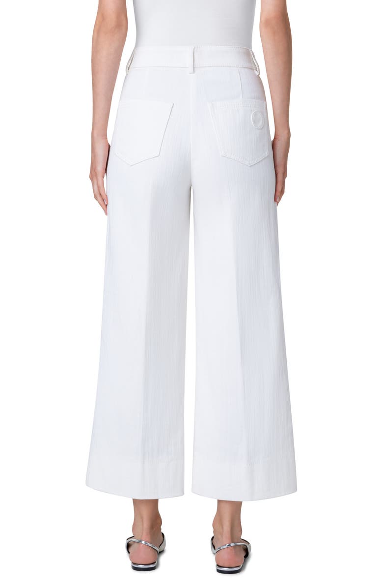 Akris punto Chiara Wide Leg Crop Pants, Alternate, color, Cream