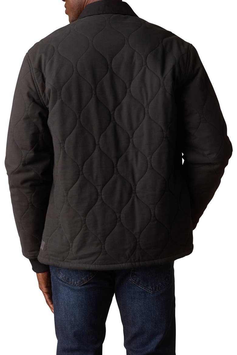 James Quilted Canvas Liner Jacket, Alternate, color, PHANTOM/ BLACK