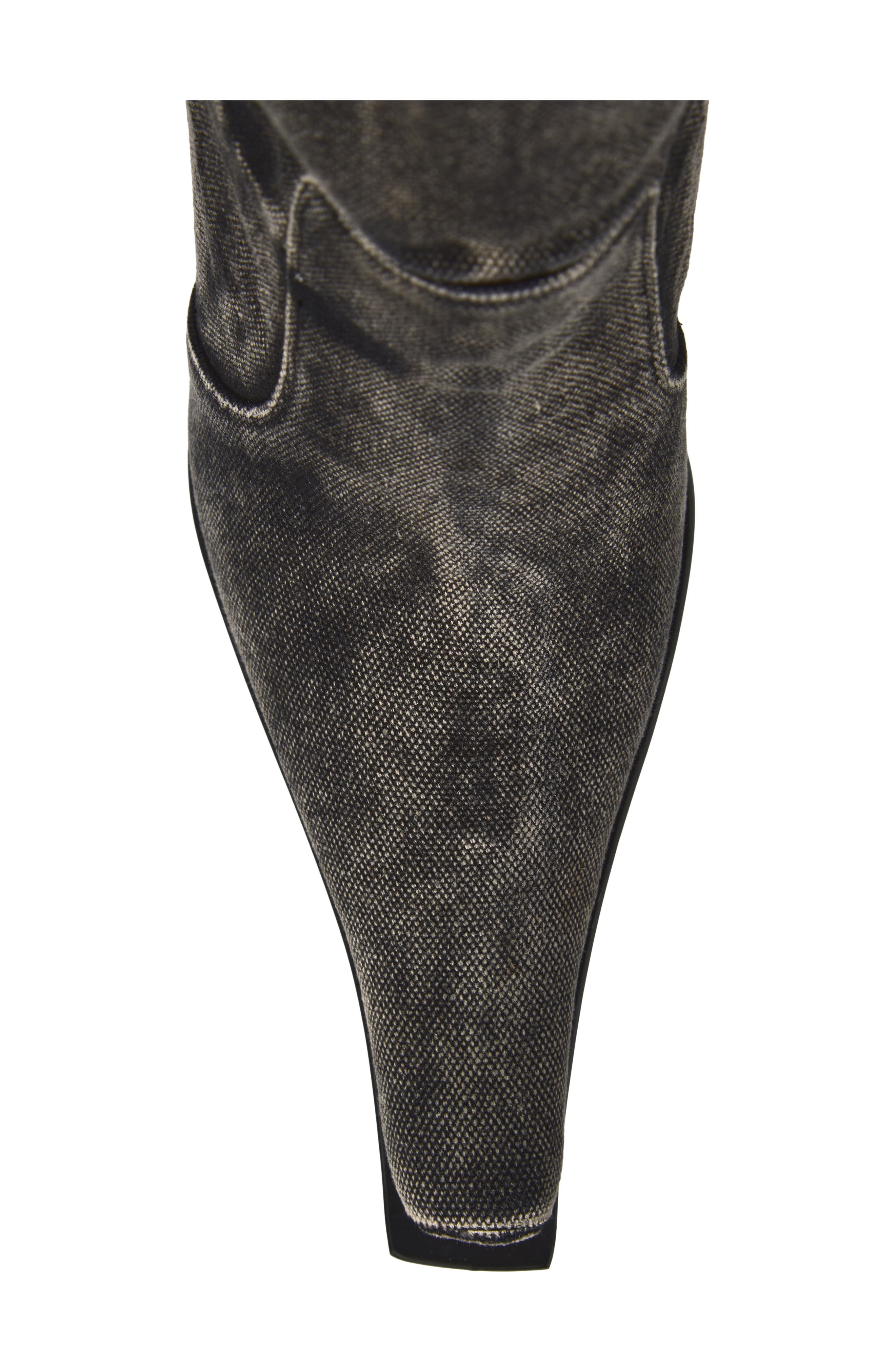 Dulcimer Knee High Boot, Alternate, color, BLACK DENIM