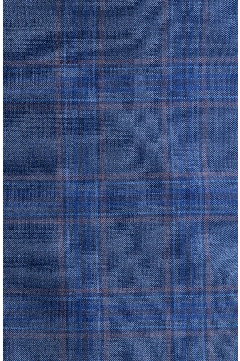 Blue Plaid Wool Sport Coat, Alternate, color, BLUE