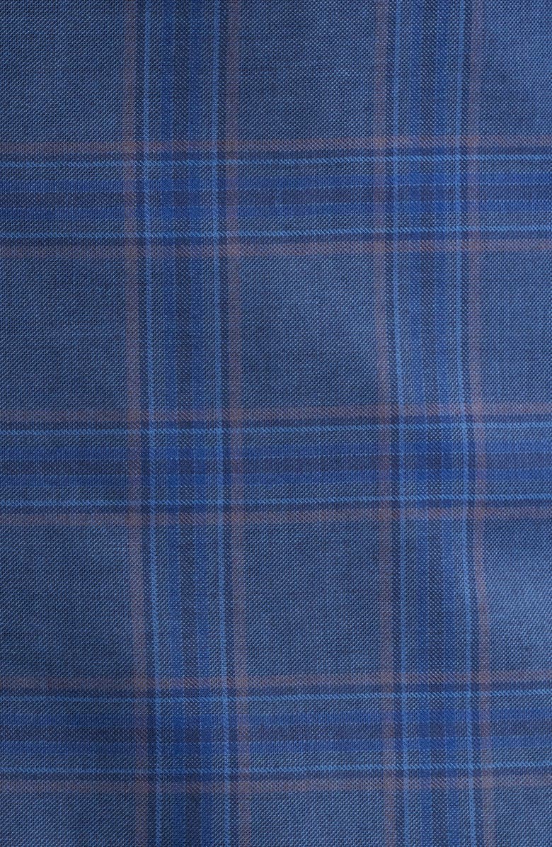 Heritage Gold Blue Plaid Wool Sport Coat, Alternate, color, Blue
