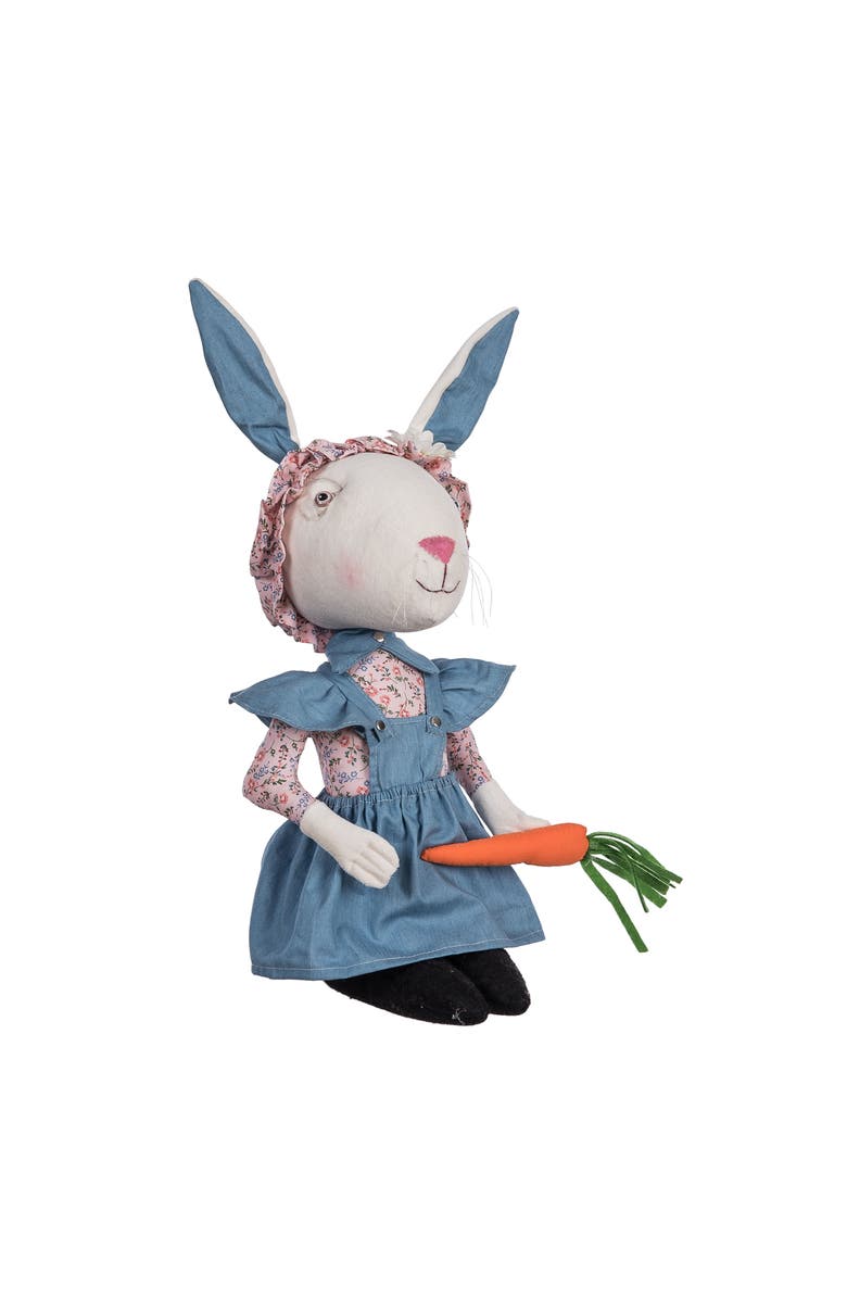 Gallerie II Babble Bunny Spring Gathered Traditions Joe Spencer
s Figurine Doll 19", Alternate, color, Pink