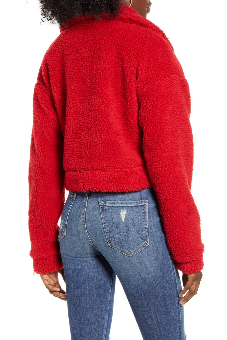 Bomber Jacket, Alternate, color, RED