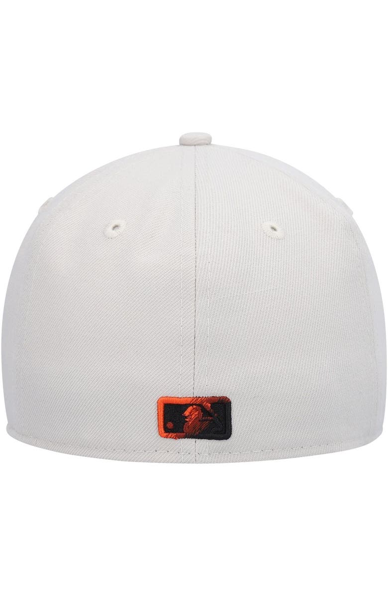 New Era Men's New Era Khaki San Francisco Giants Stone Dim Undervisor 59FIFTY Fitted Hat, Alternate, color, 