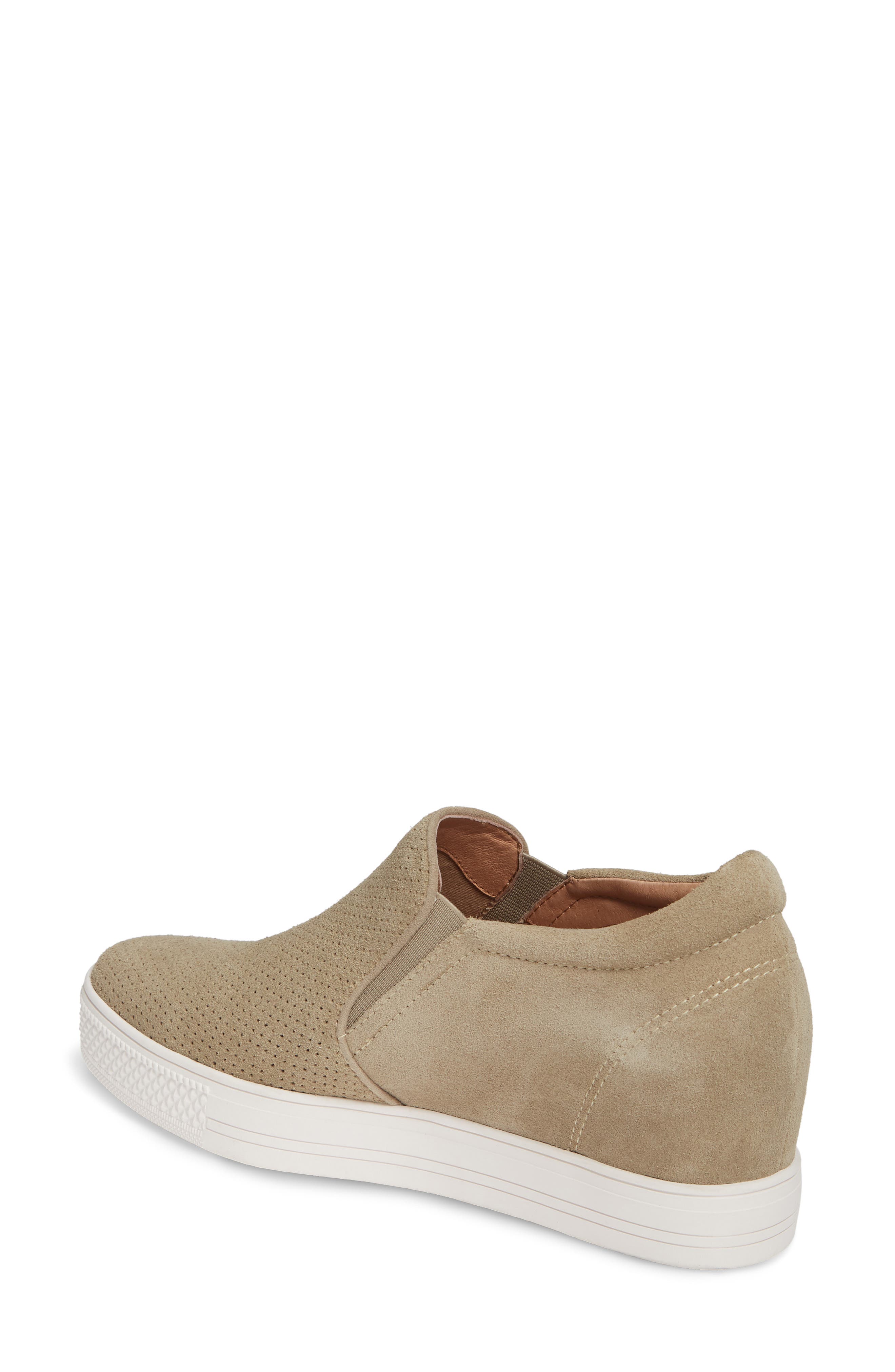 Caslon Allie Wedge Sneaker, Alternate, color, TAUPE SUEDE
