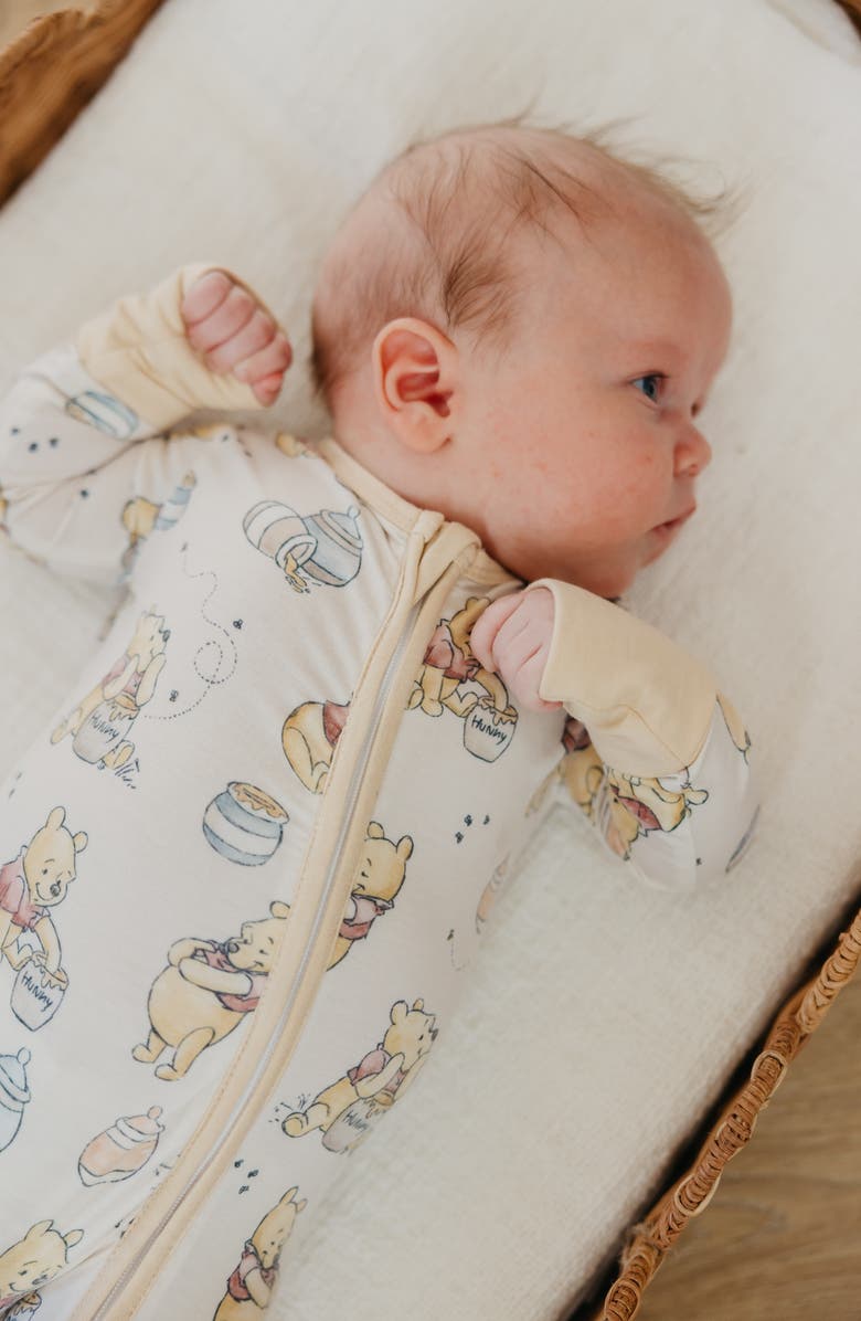 Copper Pearl Hunny Convertible Zip-Up Footie, Alternate, color, Hunny