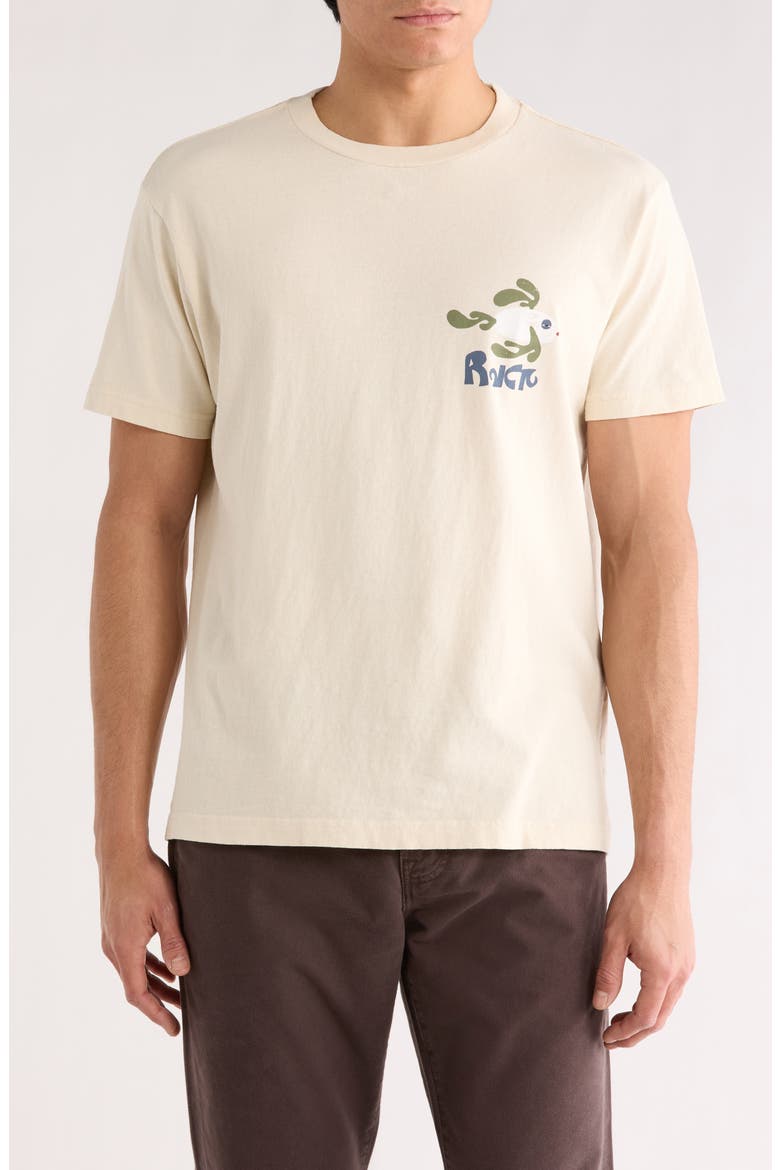 LA Fish School Graphic T-Shirt, Main, color, CERAMIC