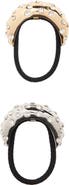 Tasha Assorted 2-Pack Crystal Embellished Ponytail Cuffs