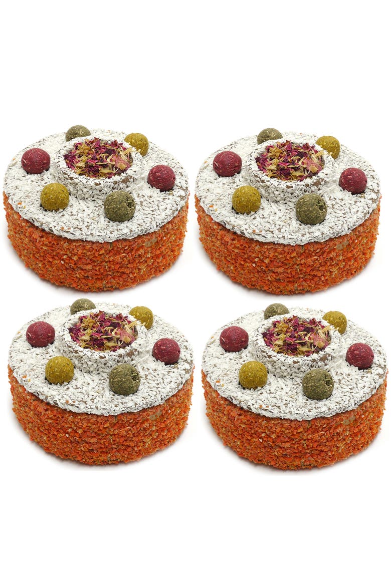 Celebration Cake, 4 Pack Pet Treats, Main, color, Multicolored
