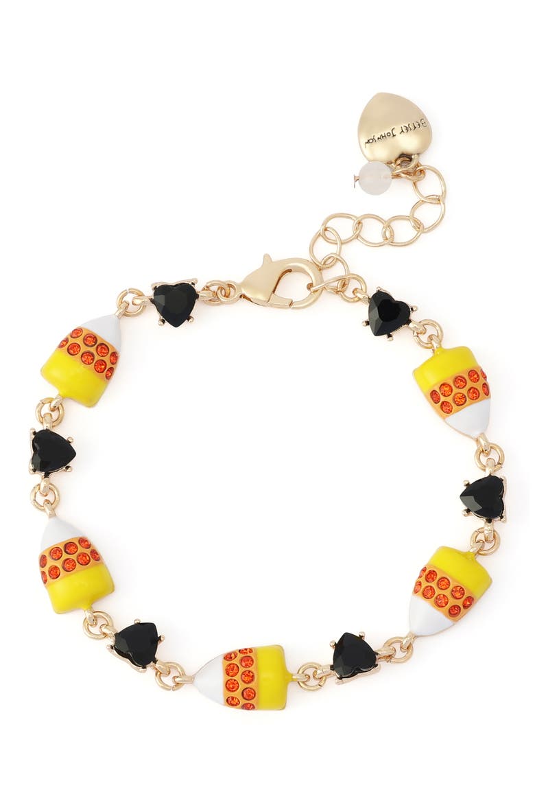 Candy Corn Charm Bracelet, Main, color, ORANGE