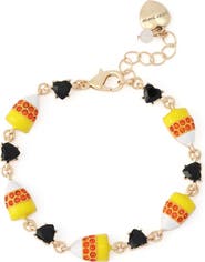 Betsey Johnson Candy Corn Charm Bracelet