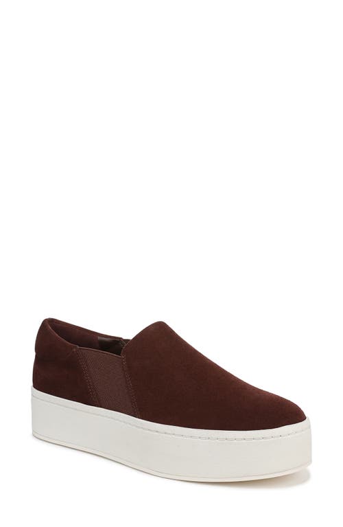 Vince Warren Platform Slip-on Sneaker In Brown