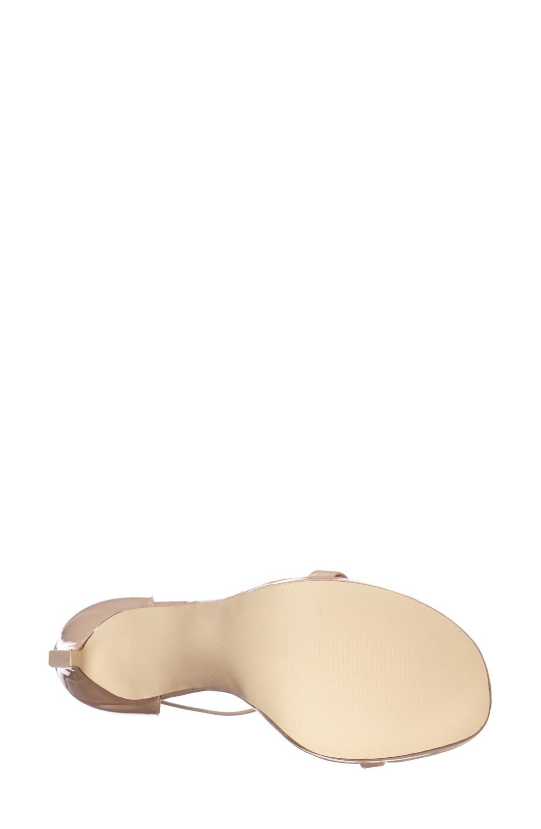 'Gea' Ankle Strap Sandal, Alternate, color, BLUSH PATENT
