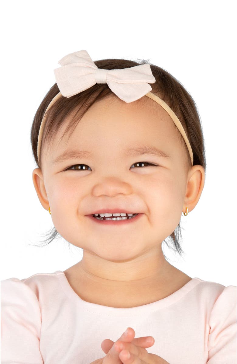 Tiny Blessings 14K Gold Classic Tiny 9mm Huggie Hoop Earrings, Alternate, color, 14K Yellow Gold