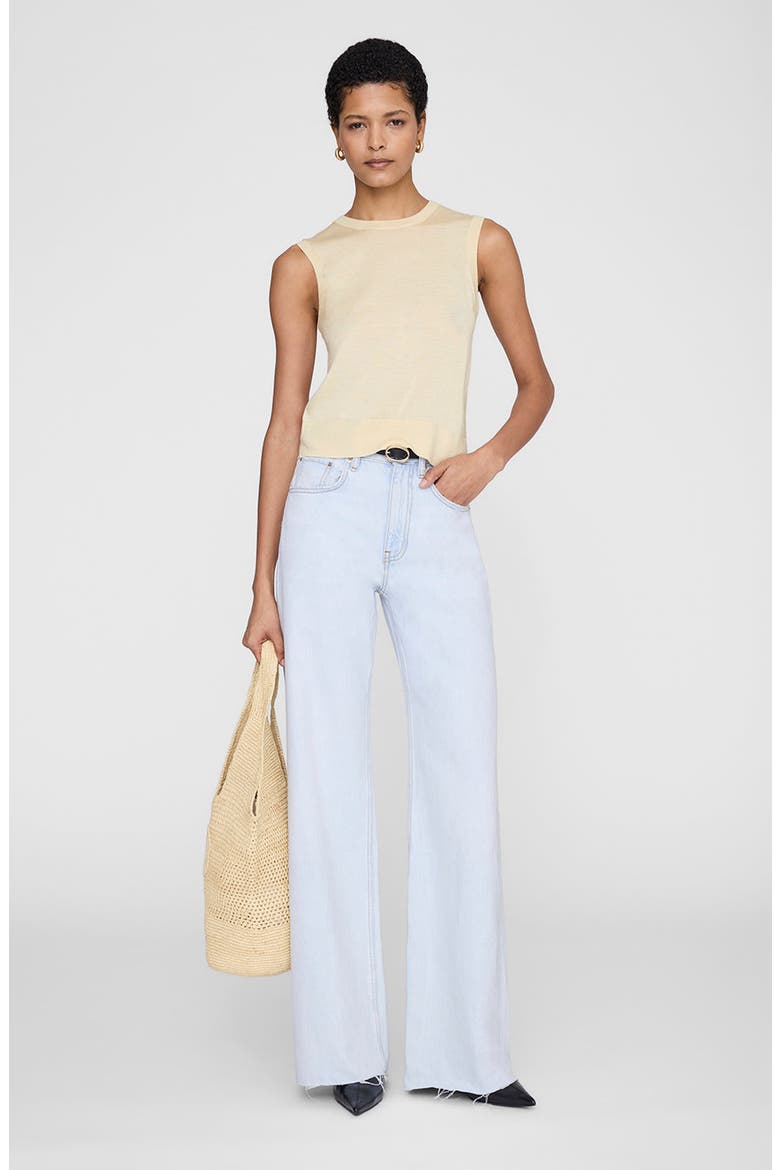 Moni Crop Tank, Main, color, Butter Yellow