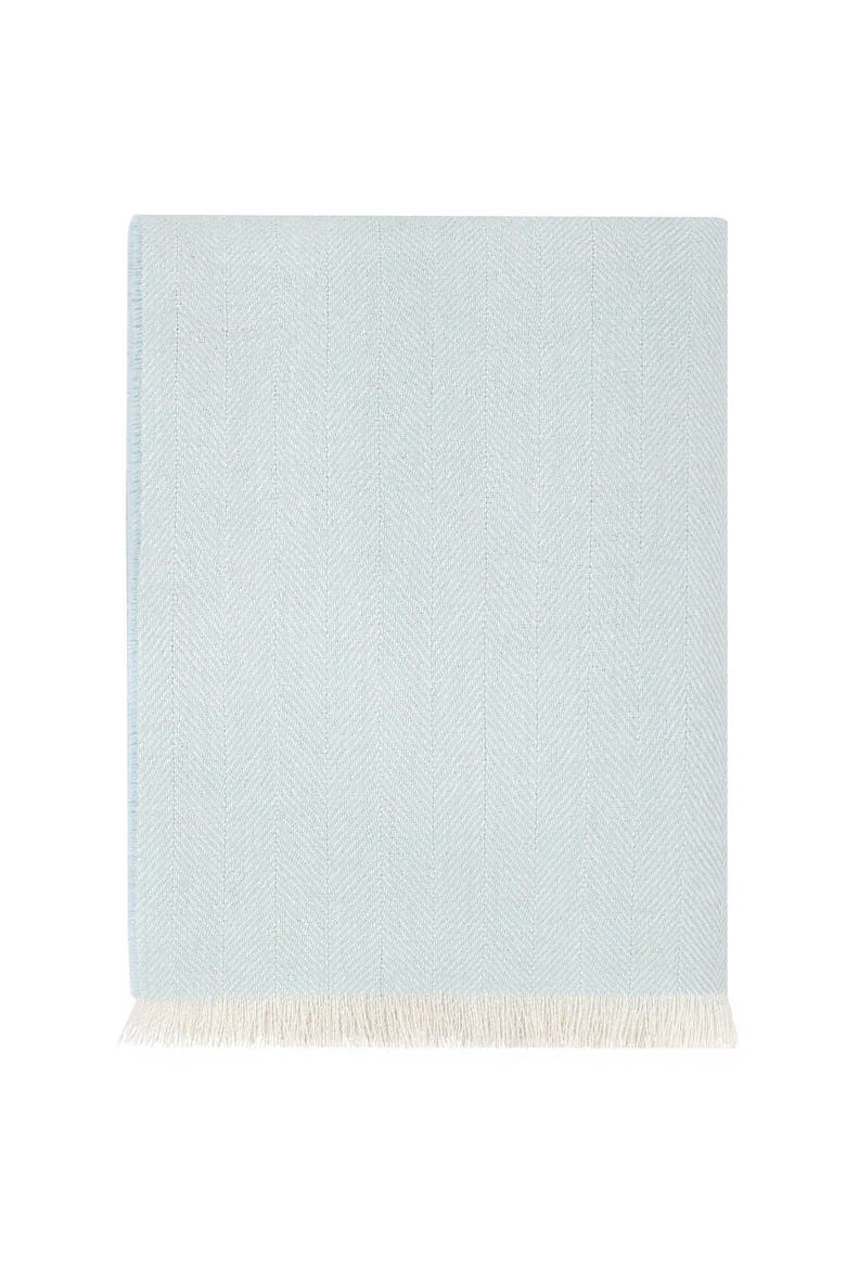 Herringbone Baby Alpaca Woven Blanket - Baby, Alternate, color, Pink