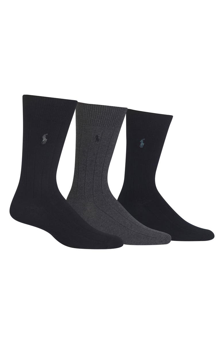 Polo Ralph Lauren 3-Pack Crew Socks, Main, color,