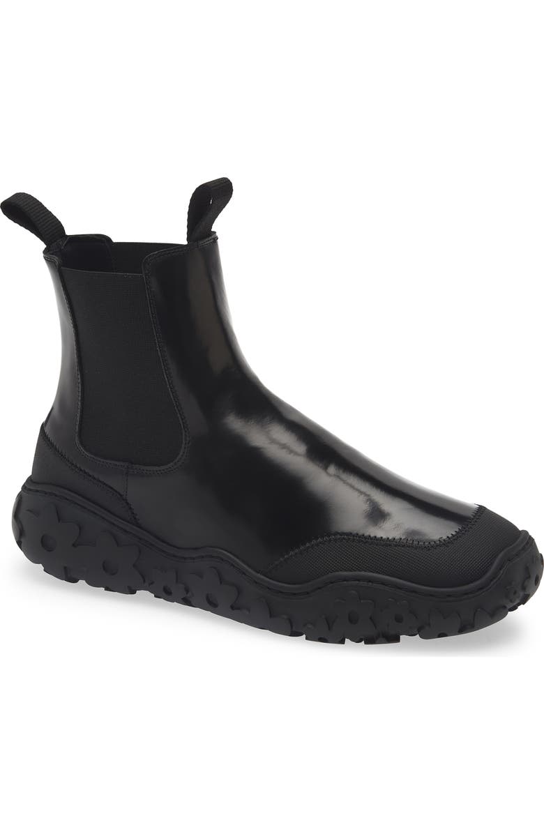 Cecilie Bahnsen Blance Floral Boot, Main, color, Black