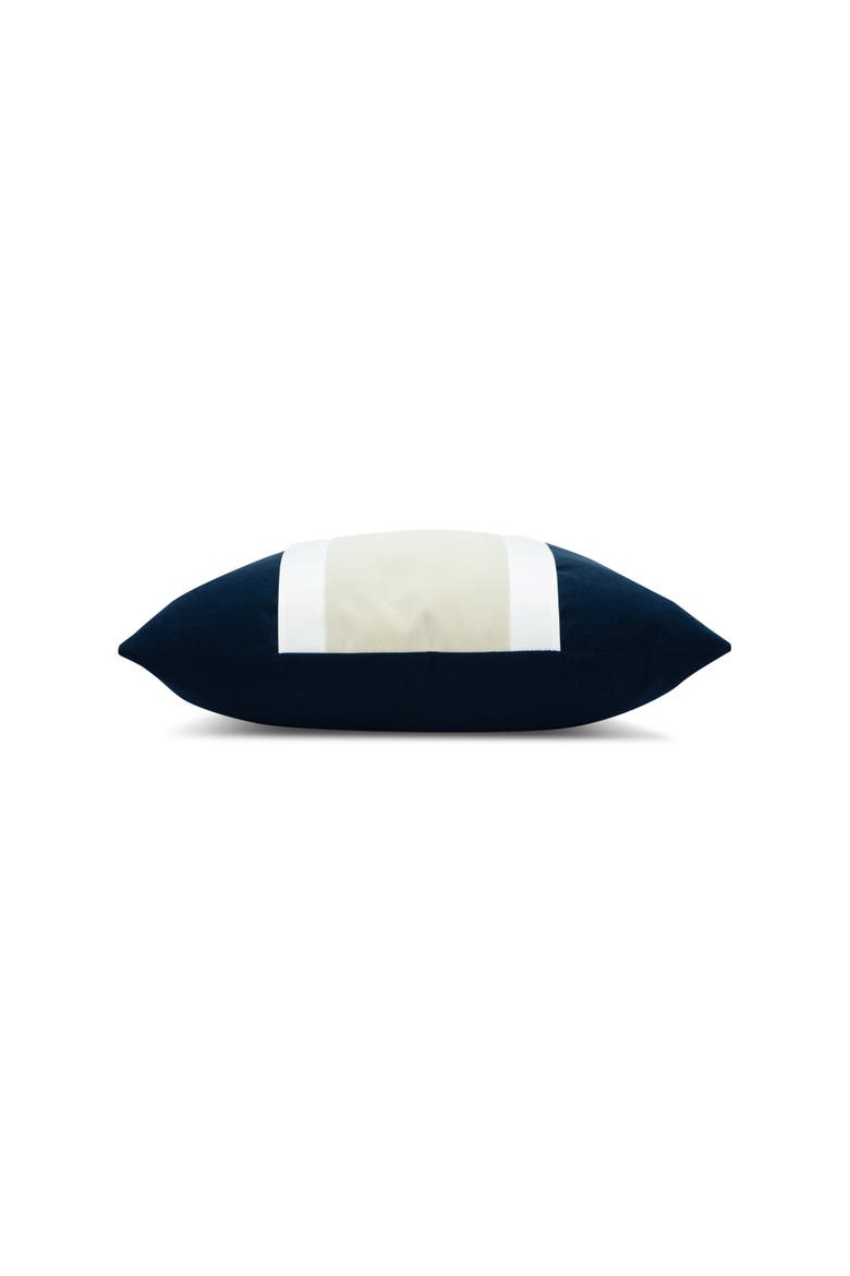 Tradition Midnight Indoor & Outdoor Woven Accent Holiday Pillow, Alternate, color, Midnight