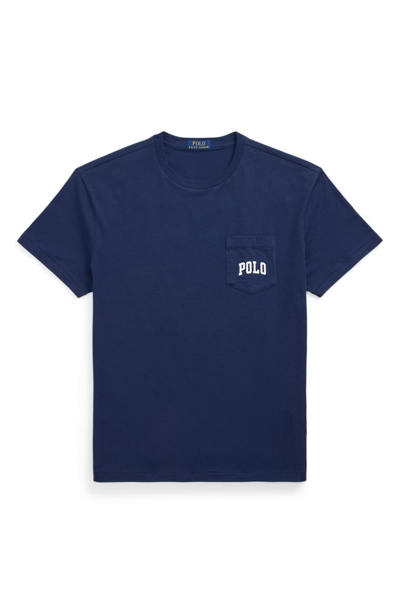 Polo Ralph Lauren Classic Fit Polo Bear Cotton Jersey T-Shirt, Alternate, color, Pf25 Newport Navy Hrtg Bear