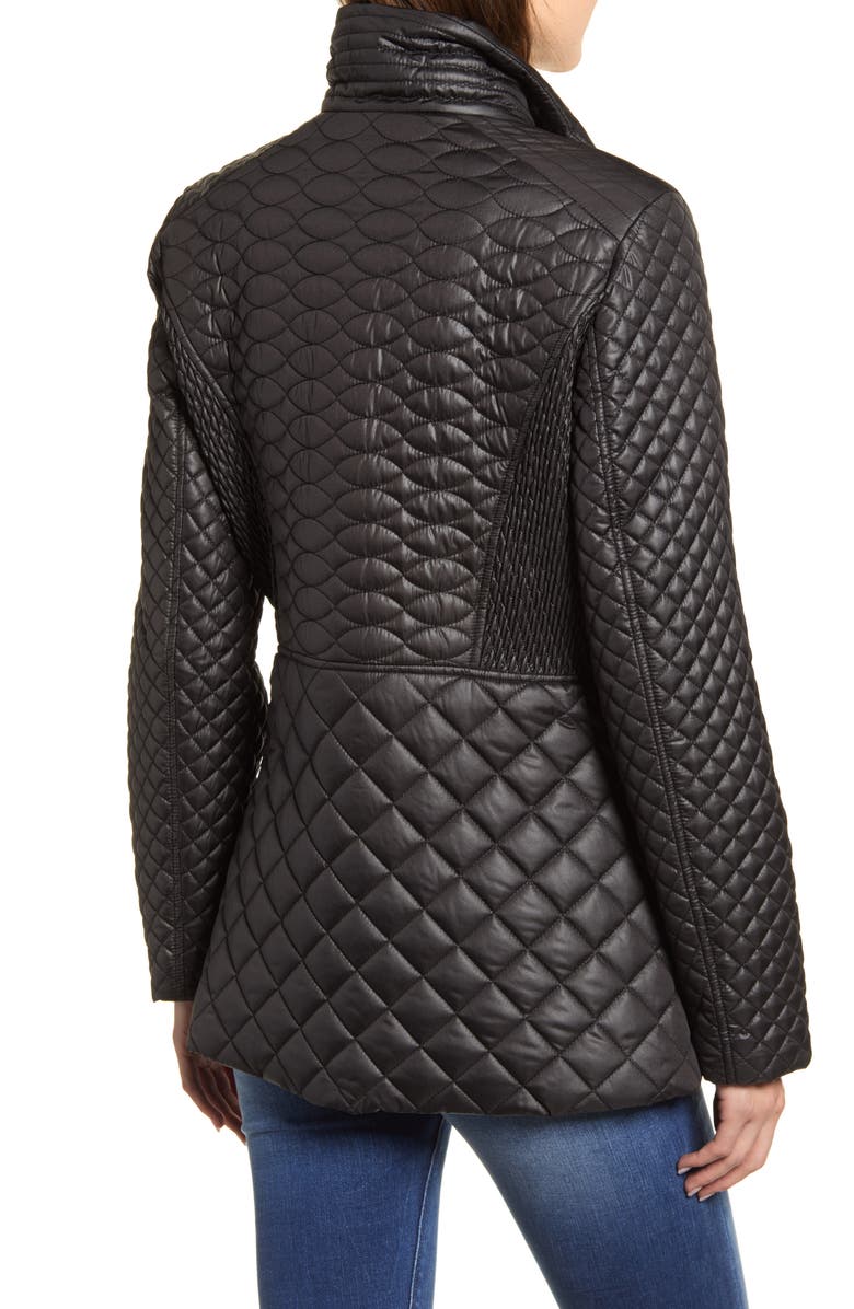 Via Spiga Water Repellent Quilted Jacket, Alternate, color, 
