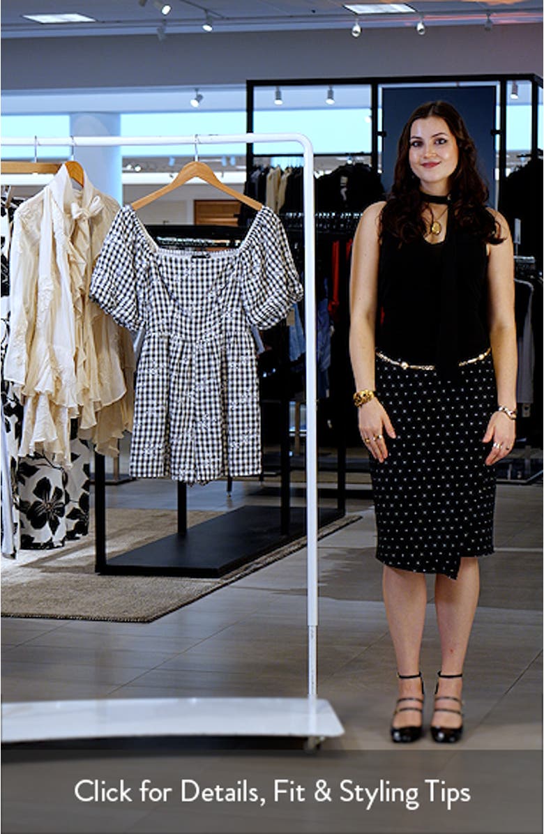 Gigi Gingham Puff Sleeve Romper, sales video thumbnail