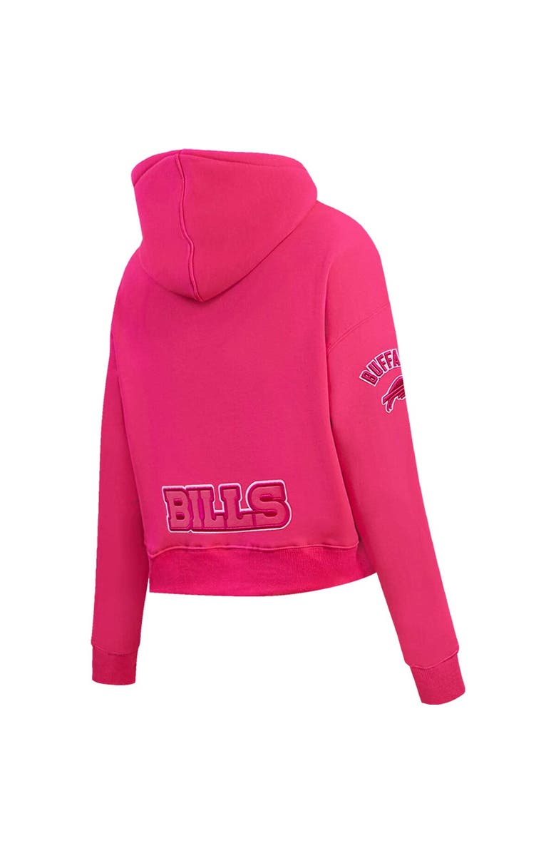 PRO STANDARD Women's Pro Standard Buffalo Bills Triple Pink Cropped Pullover Hoodie, Alternate, color, 