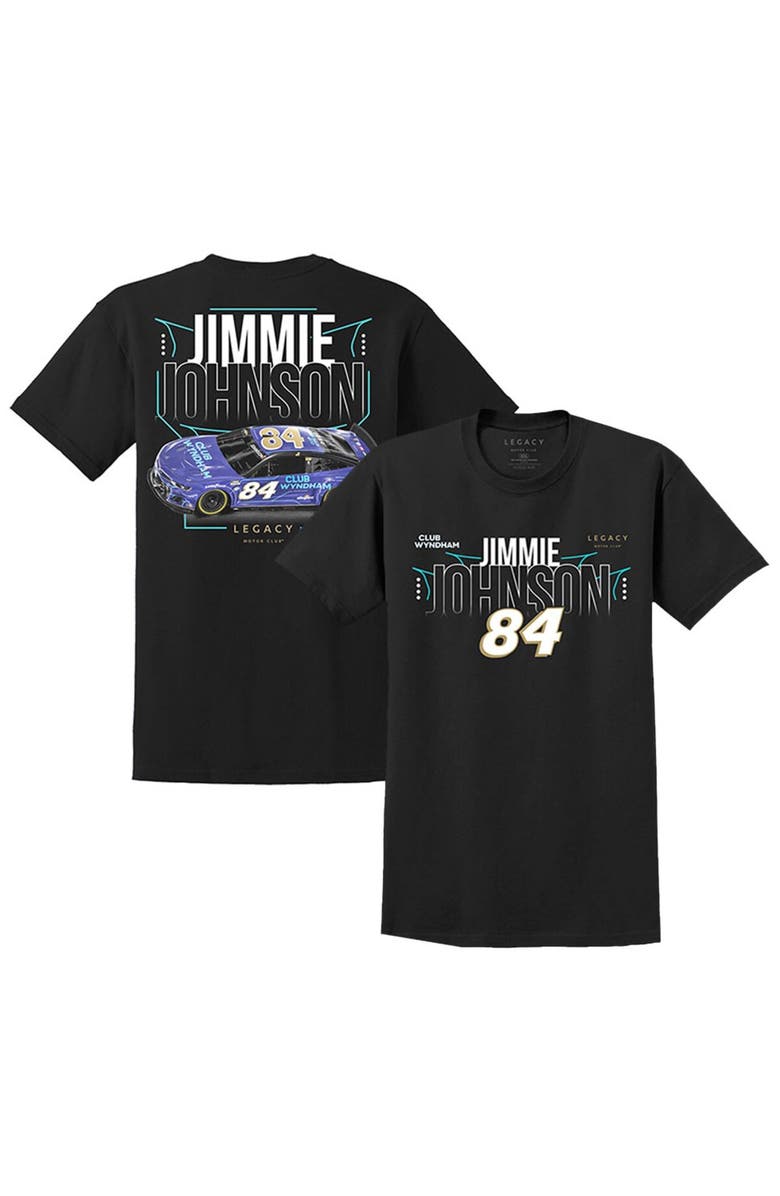 LEGACY Motor Club Team Collection Men's LEGACY Motor Club Team Collection Black Jimmie Johnson 2023 #84 Club Wyndham T-Shirt, Alternate, color, Black