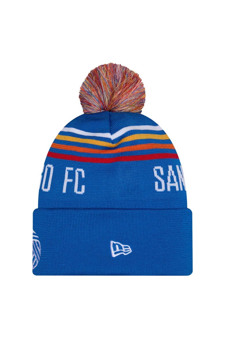 Men's New Era Royal San Diego FC 2026 Jersey Hook Cuffed Knit Hat with Pom, Alternate, color, Royal