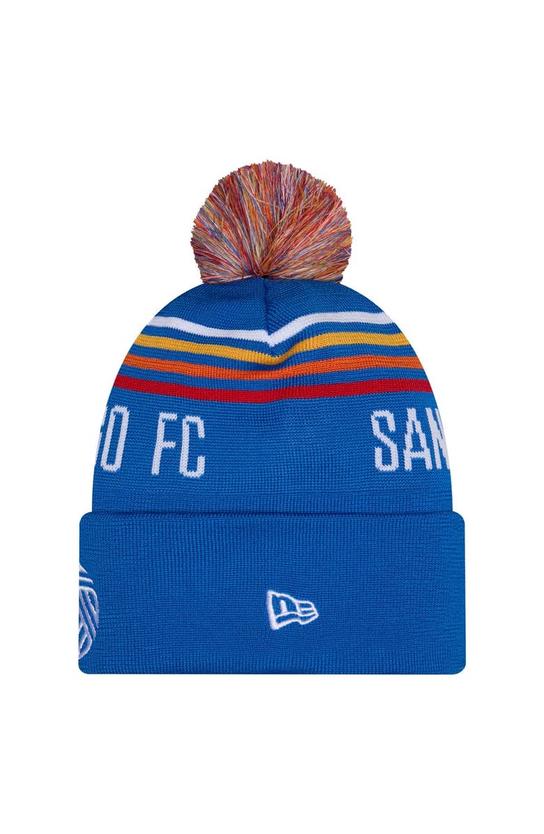 New Era Men's New Era Royal San Diego FC 2026 Jersey Hook Cuffed Knit Hat with Pom, Alternate, color, Royal