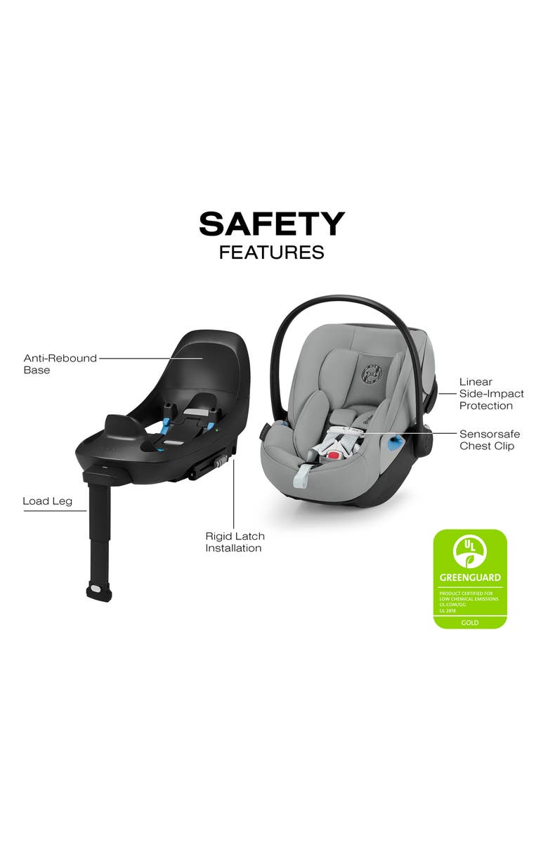 CYBEX Gazelle S Stroller & Cloud G Pro Travel System, Alternate, color, Stone Grey