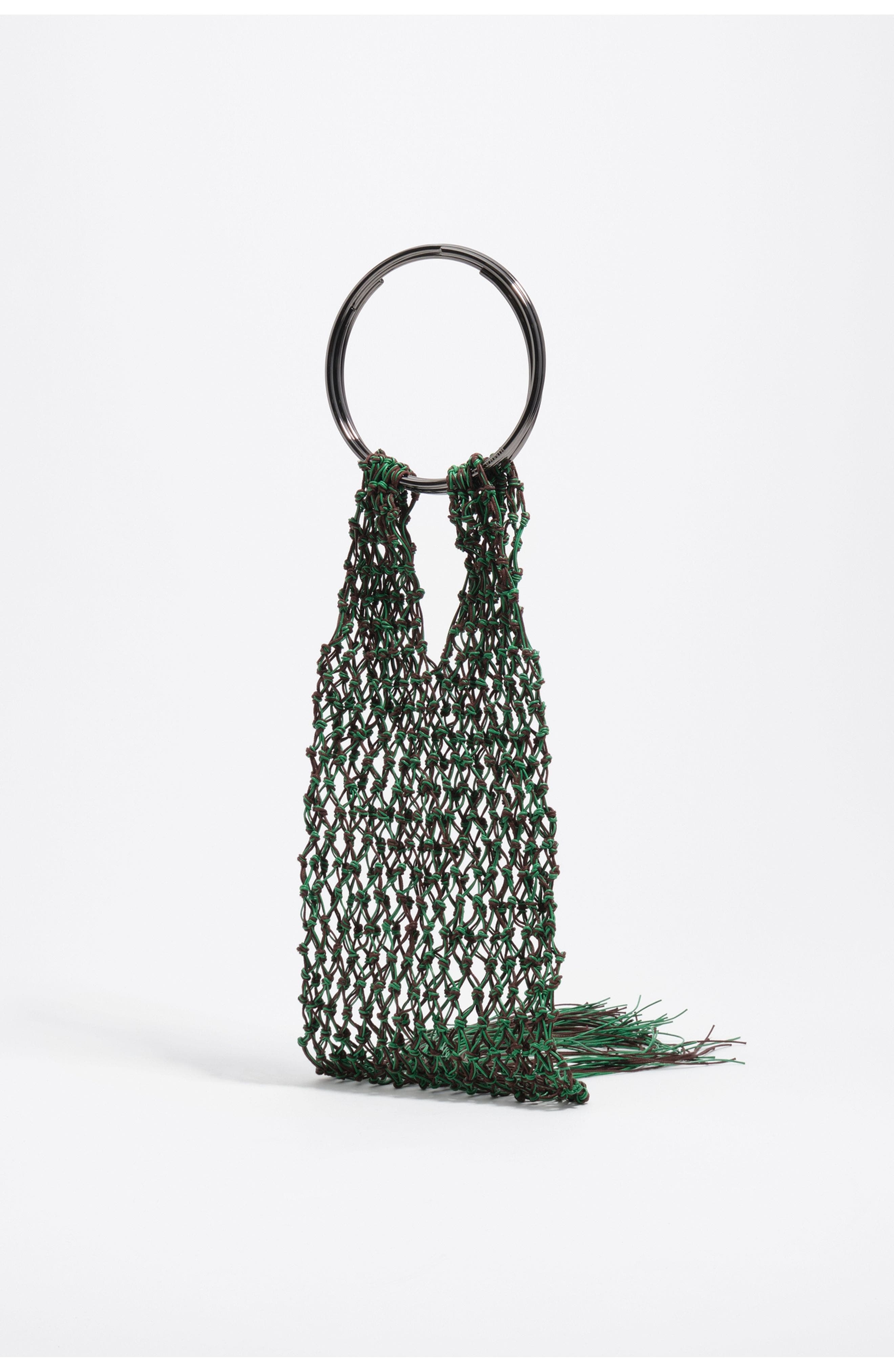 Bimba y Lola Leather Bag, Alternate, color, Green