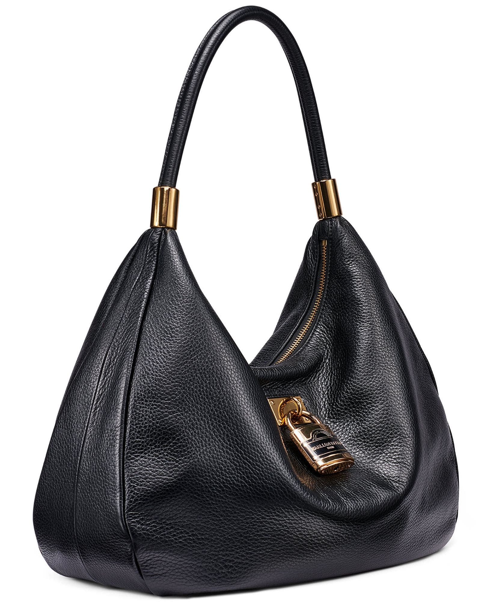 Maelynn Hobo Bag, Alternate, color, Black/Gold