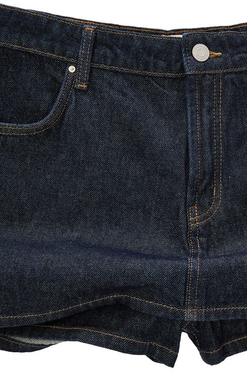 Cotton On Mini Denim Skort In Gray