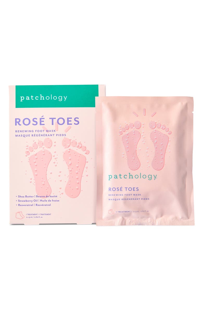 Patchology Rosé Toes Foot Mask, Alternate, color, 
