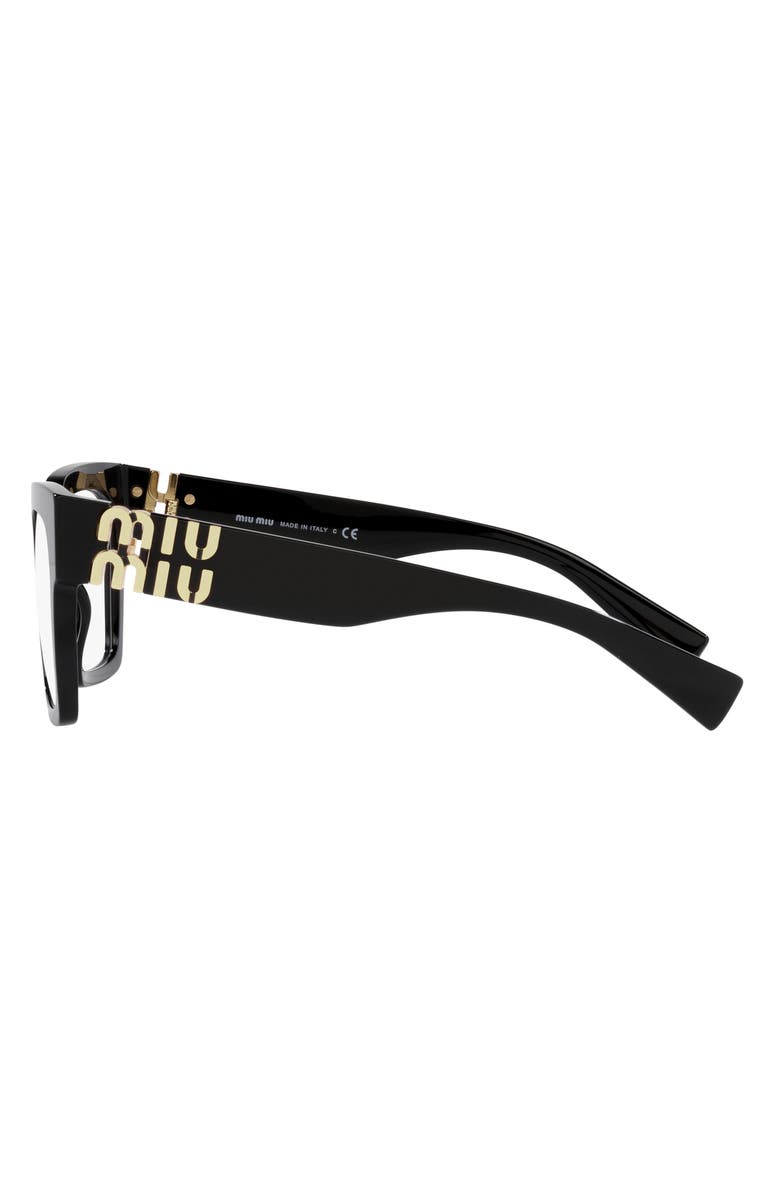 Miu Miu 52mm Square Optical Glasses, Alternate, color, 