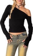 EDIKTED Swan One-Shoulder Top