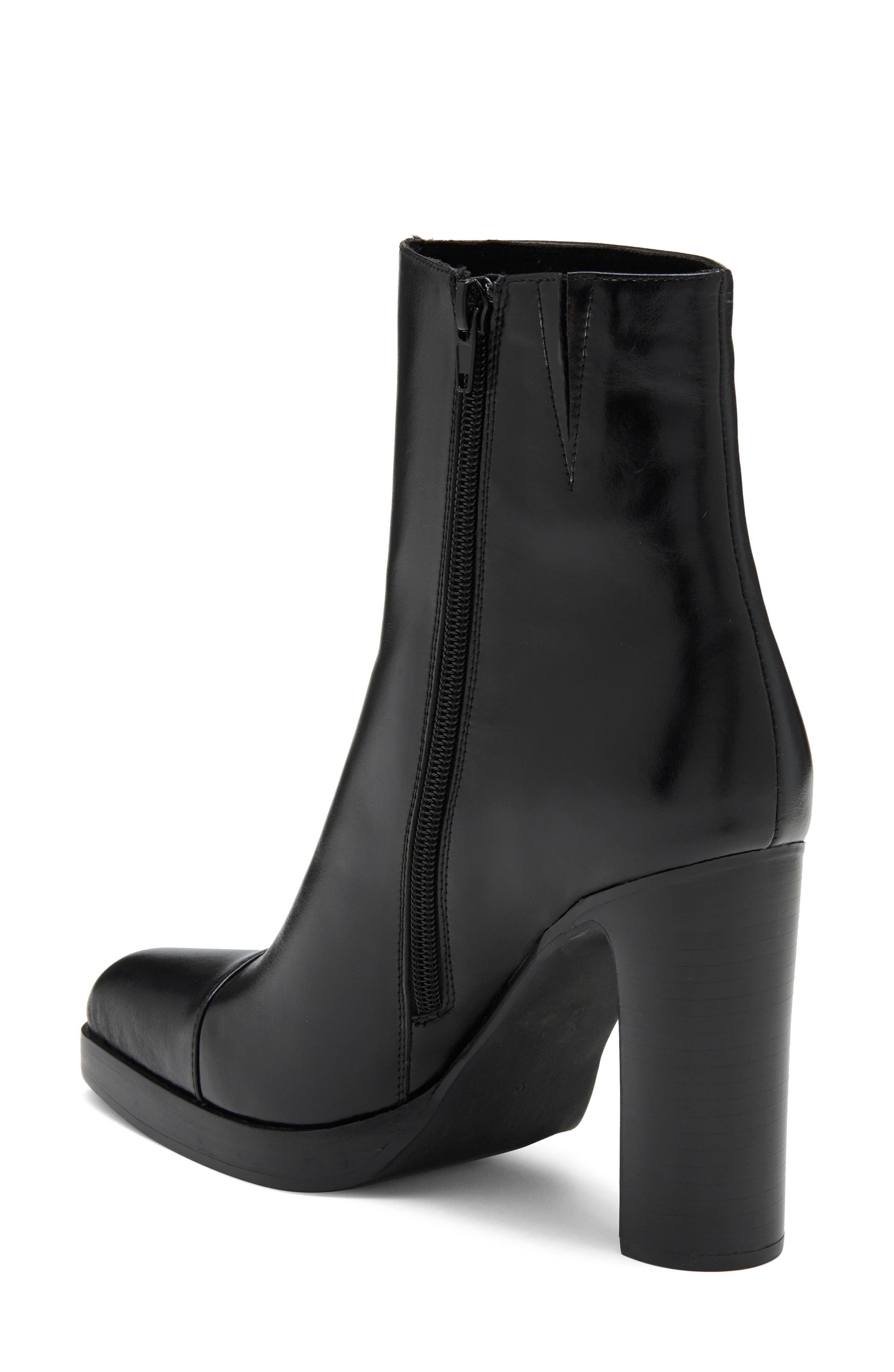 Betsan Block Heel Bootie, Alternate, color, BLACK