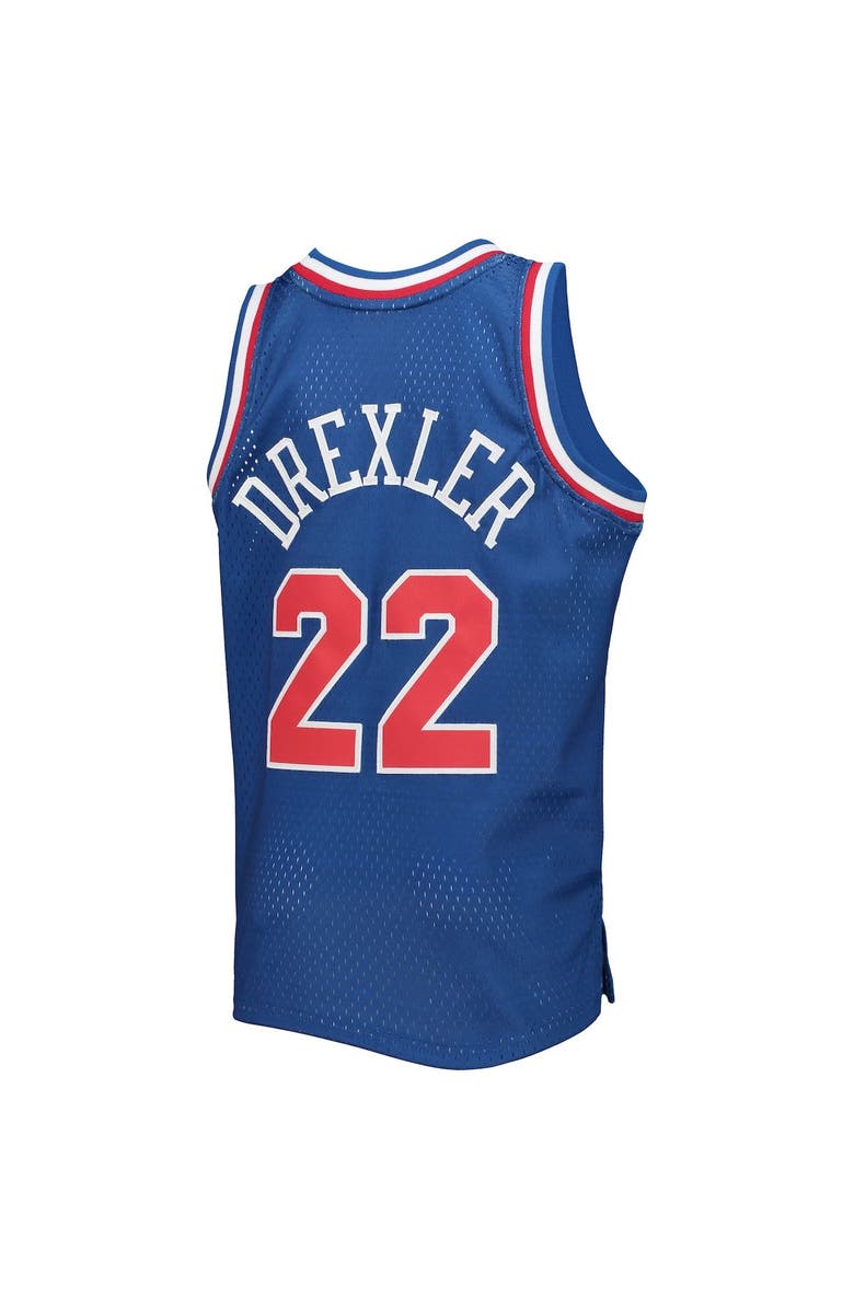 Mitchell & Ness Youth Mitchell & Ness Clyde Drexler Blue Western Conference 1992 NBA All-Star Game Hardwood Classics Swingman Jersey, Alternate, color,