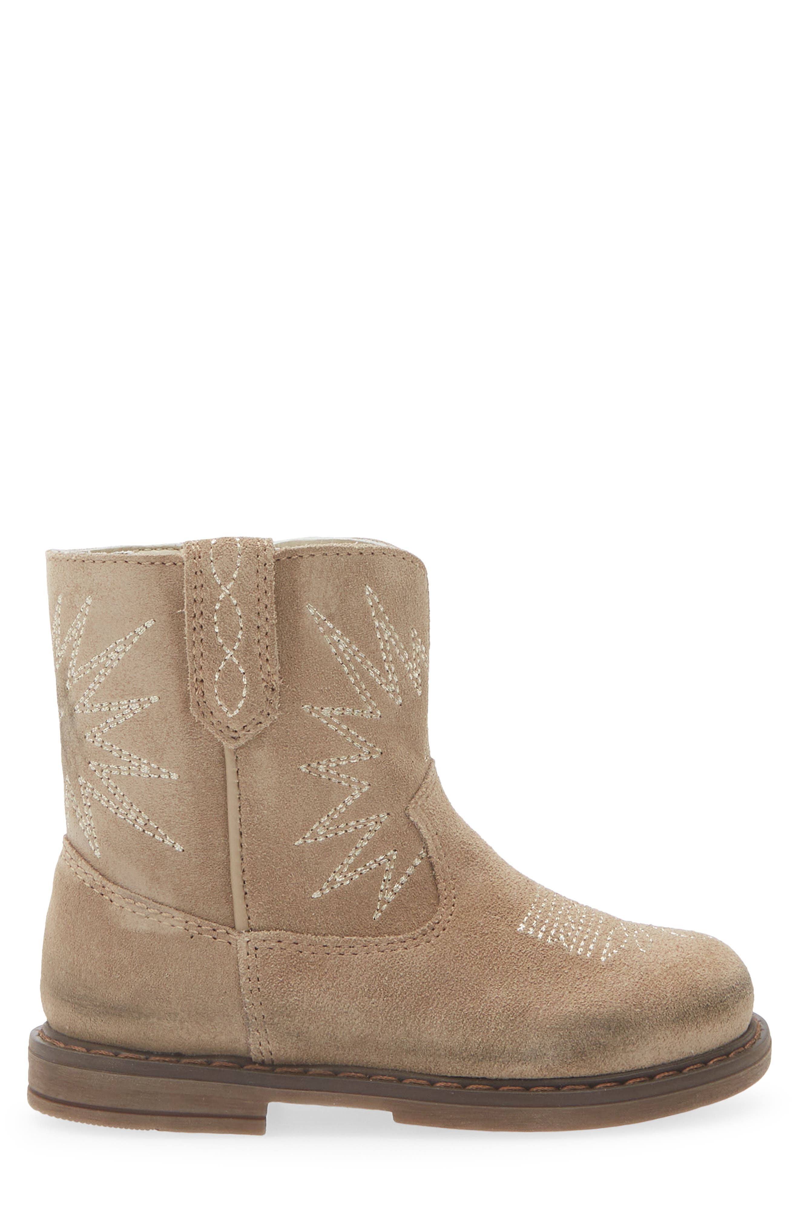 Golden Goose Kids' Wish Star Short Western Boot, Alternate, color, Dove Grey
