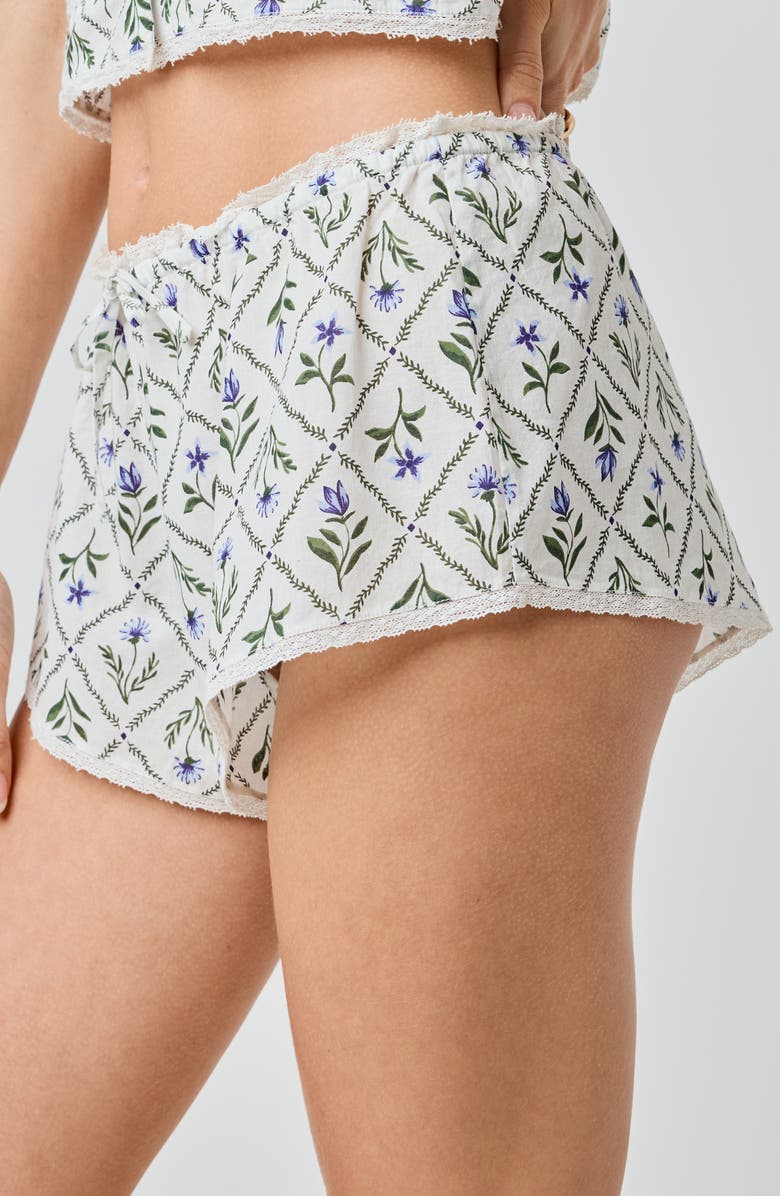 Florence by Mills Lace Trim Shorts, Alternate, color, Marbella Floral