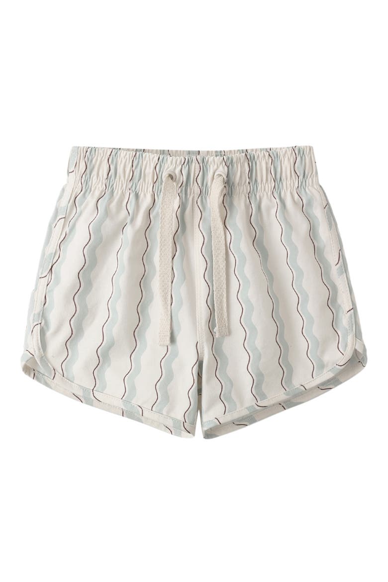 Wave Stripe Swim Trunks, Alternate, color, NATURAL
